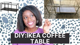 DIYIKEA Marble Coffee Table HackVittsjo [upl. by Suirrad286]