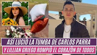 ⭕️Así lució la tumba 😳 de CARLOS PARRA y LILLIAN GRIEGO desgarró el corazón de todos💔😭 [upl. by Aneret]