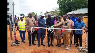 Prof Okoe Amartey cuts sod for ultramodern sixstorey administration block [upl. by Archer302]