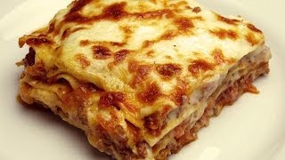 Easy Lasagna Recipe with Bechamel Sauce [upl. by Odraude]