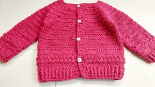 crochet cardigan for 1 year old subtitles available [upl. by Adachi]