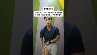 Meralgia Paresthetica shorts medical doctor fitness [upl. by Inalaehak]