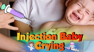 Crying Baby injection vaccination At nurse in Hospital [upl. by Karly436]