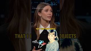 Elizabeth Olsen Admits She Loved Playing with Sharp Objects as a Kid 😮 ElizabethOlsen shorts [upl. by Britni]