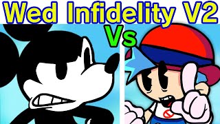 Friday Night Funkin VS Mickey Mouse  Wednesdays Infidelity Part 2 FULL Week  Cutscenes FNF Mod [upl. by Naimaj]