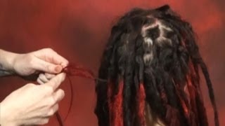 How to Repair Thinning Spots in Dreadlocks Tutorial DoctoredLockscom [upl. by Ahsienel601]