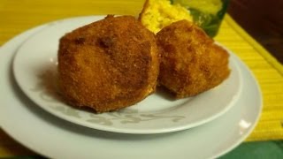 ארנציני Arancini Di Riso כדורי ריזוטו במילוי מוצרלה [upl. by Arimahs]