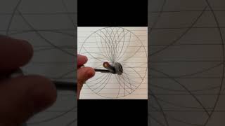 Spirograph with a compass and pencil❗️🎴how much would you rate this out of 10 satisfying [upl. by Ynattirb]