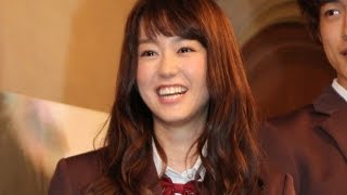 桐谷美玲、ミニスカ制服姿も「ぎりぎりアウト」映画「ヒロイン失格」完成報告会見1 Mirei Kiritani Heroine Shikkaku [upl. by Riplex]