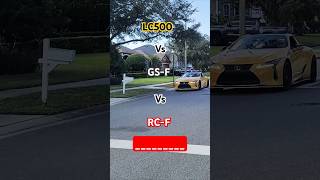 Lexus LC500 vs GSF vs RCF Owner Feedback lexus lc500 rcf gsf shorts shortvideo [upl. by Nilloc219]