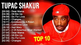 Tupac Shakur 2023 MIX  Top 10 Best Songs  Greatest Hits  Full Album [upl. by Annairda]