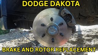 8796 Dodge Dakota 2WD  Brake and Rotor Replacement [upl. by Noland991]