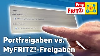 MyFRITZFreigaben vs Portfreigaben  Frag FRITZ [upl. by Annoik]