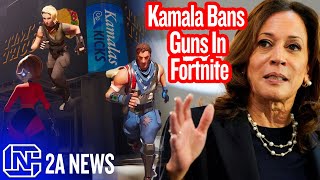 Kamala Bans Guns In Popular Shooting Game Fortnite [upl. by Ariet]