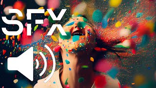 Confetti Pop Sound Effect  Celebration Audio  Free Download in Description ⬇️ [upl. by Aeet]