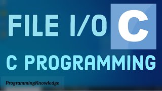 C Programming Tutorial for Beginners 28  C File IO Create Open Write and Close a File [upl. by Elstan]