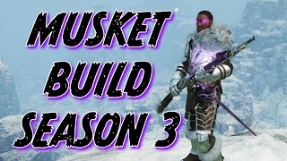 PVP  SEASON 3 MUSKET BUILD  NEW WORLD [upl. by Anihsit]