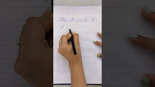 Cursive WritingEp44 How to Make quothquotStep by Stepcalligraphycalligraphyforbeginners handwriting [upl. by Attlee]