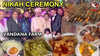 NIKAH CEREMONY AUR MUGHLAI FOODS  VANDANA FARM VASUNDRA GHAZIABAD  MUSLIM WEDDING FOODS  WEDDING [upl. by Elinor159]