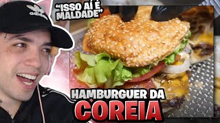 Reagindo ao HAMBURGUER TRIPLO DA COREIA [upl. by Fayth680]