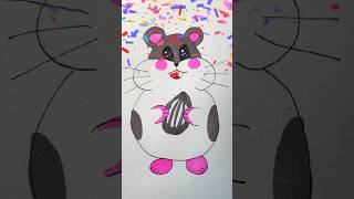 How to draw a Hamster 🐹  Easy drawing ideas for kids [upl. by Suirred]