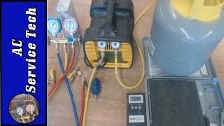 Refrigerant Recovery Machine Hose and Tank Setup Recovery Process [upl. by Guerra108]