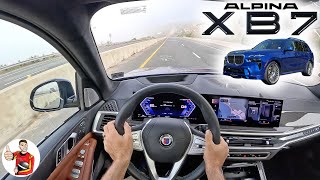 The 2023 Alpina XB7 is Your Fancy Fast Family Hauler POV Drive Review [upl. by Hintze236]