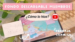 🍑 Procreate ASMR  Dibuja conmigo este fondo de pantalla iPad drawing  HardPeach [upl. by Amalburga257]