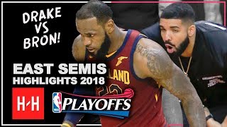 LeBron James Full Series Highlights vs Toronto Raptors 2018 Playoffs ESCF  LeBronto vs Drake [upl. by Krid]