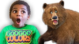 BROWN BEAR WHAT DO YOU SEE Educational Pretend Play Story with Lightning McQueen amp Goo Goo Colors [upl. by Sharona]