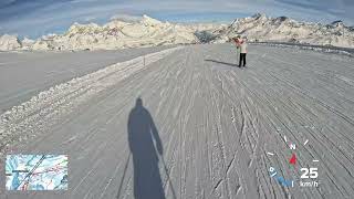 Zermatt 4K POV longest ski run in Europe Matterhorn Glacier Paradise 3883m  Zermatt [upl. by Giaimo776]