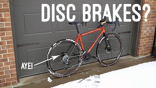 Disc Brakes on a 90s Bike  Converting the Frame to Hydraulic Brakes [upl. by Almeda695]