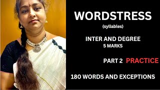 Syllables and Word Stress PART 2  English Pronunciation Lesson  INTER AND DEGREE [upl. by Aciret]