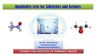 Aldehydes and Ketones Qualitative Tests [upl. by Enamrej]