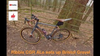 Ribble CGR ALe eats up Bristol gravel tracks [upl. by Gracye346]