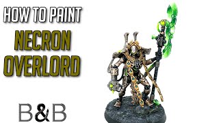 How to paint Necron Overlord [upl. by Newbill]