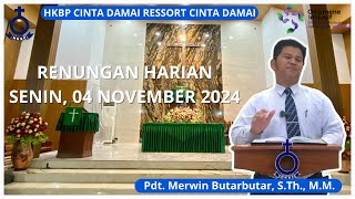 RENUNGAN HARIAN Senin 04 November 2024  Kolosee 3  12  Pdt Merwin Butarbutar STh MM [upl. by Ardyth]