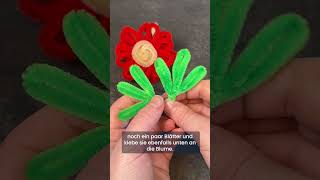 💐 DIY – Blumen aus Pfeifenputzern basteln [upl. by Ikram469]