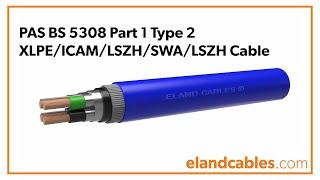 PAS BS 5308 Part 1 Type 2 XLPEICAMLSZHSWALSZH cable animation [upl. by Gasper]