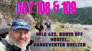 Appalachian Trail 2024 Day 108 amp 109 mile 422 Boots off Hostel Vandeventer Shelter [upl. by Celinda]