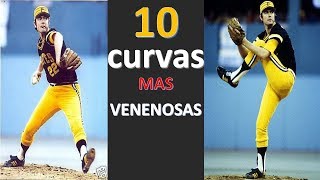 10 Lanzadores con las curvas mas ARROLLADORAS y VENENOSAS en la historia MLBbaseball [upl. by Seel]