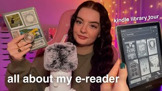 ASMR all about my kindle ✍️ kindle library tour proscons musthave accessories amp KU book recs [upl. by Ladnek]