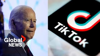 Biden signs bill that could ban TikTok in US [upl. by Shah]