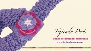 Flor tejida en crochet [upl. by Omar323]