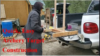 Quick Easy Archery Target Construction [upl. by Anama186]