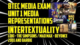 Intertextuality BTEC Media Exam Unit 1 Media Representations [upl. by Id]