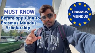 Things you must know before applying to Erasmus Mundus Scholarship  Scholarships Pakistani students [upl. by Spoor]