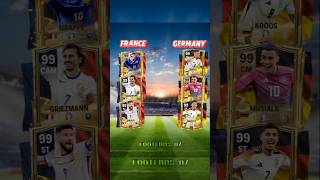 France Vs Germany comparison🥶😈 shorts youtubeshorts football [upl. by Devitt625]