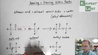 Esters  Drawing Structural Formulae and Naming Practice [upl. by Pardner]