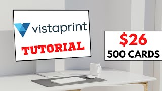 How To Create VistaPrint Business Cards In 2024 Step By Step Tutorial [upl. by Segal]